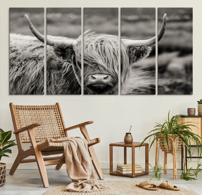 Cow Focus Art Wall Art Canvas Print