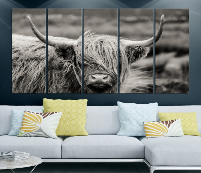 Cow Focus Art Wall Art Canvas Print