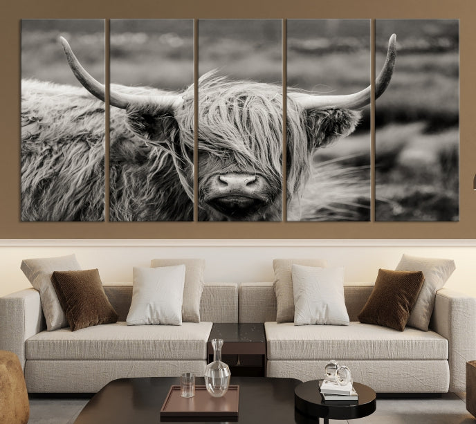 Cow Focus Art Wall Art Canvas Print