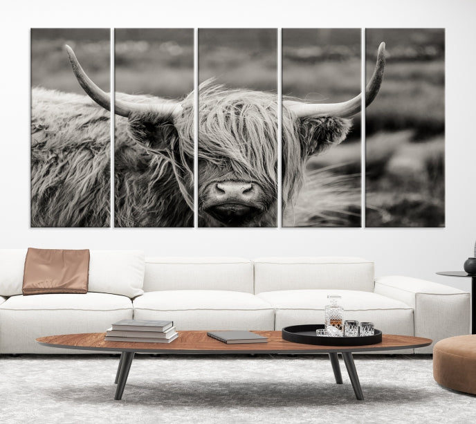 Cow Focus Art Wall Art Canvas Print