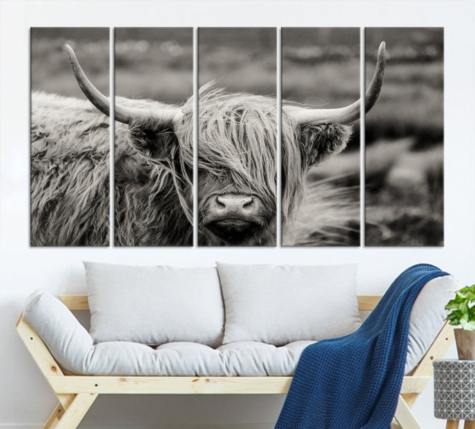 Cow Focus Art Wall Art Canvas Print