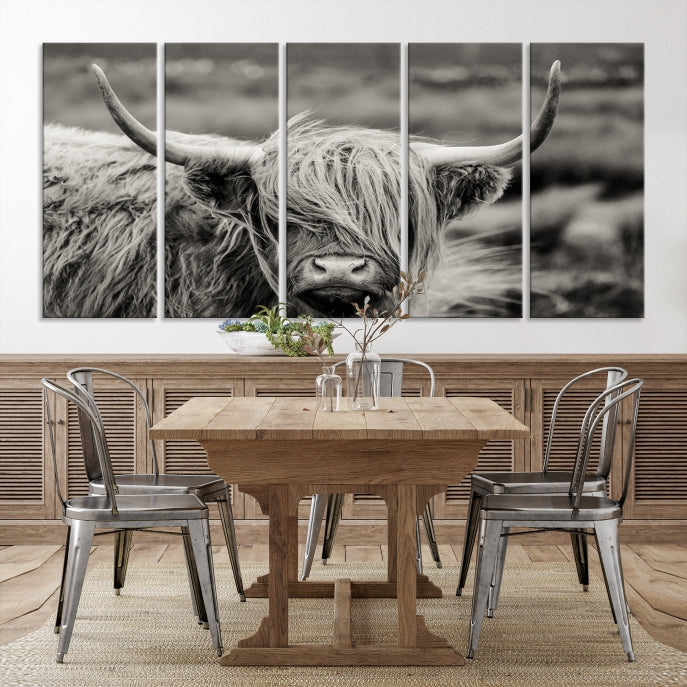 Cow Focus Art Wall Art Canvas Print