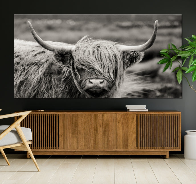 Cow Focus Art Wall Art Canvas Print