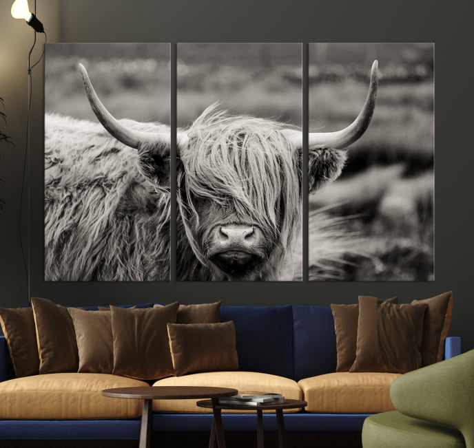 Cow Focus Art Wall Art Canvas Print