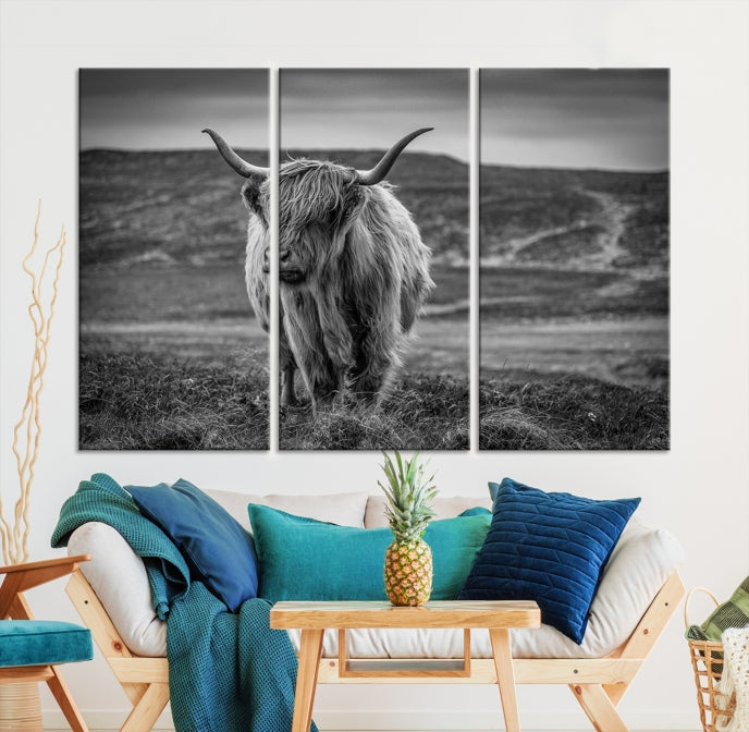 Cow Wall Art Large Wall Art Canvas Print