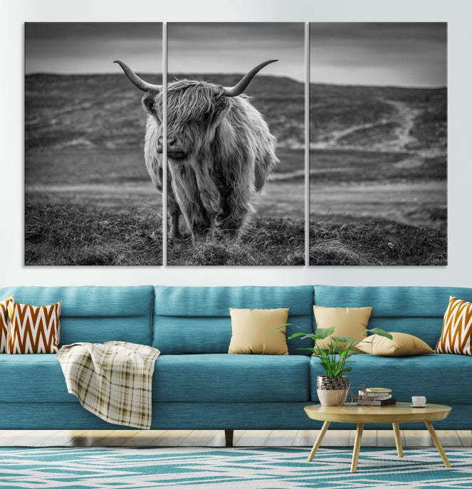 Cow Wall Art Large Wall Art Canvas Print