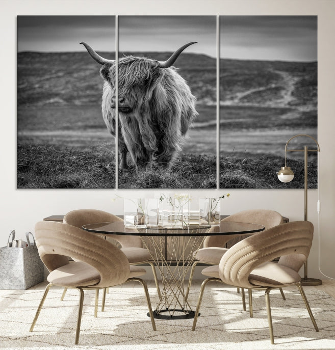 Cow Wall Art Large Wall Art Canvas Print