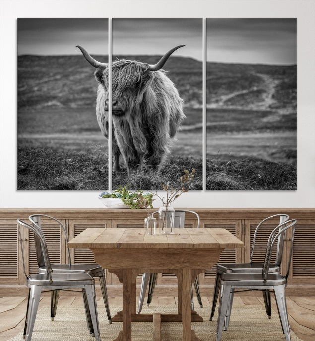 Cow Wall Art Large Wall Art Canvas Print