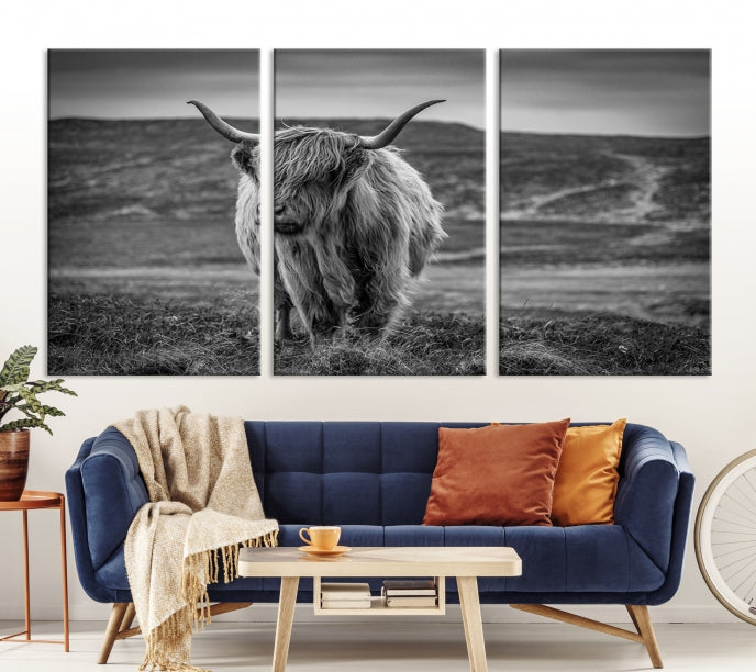 Cow Wall Art Large Wall Art Canvas Print