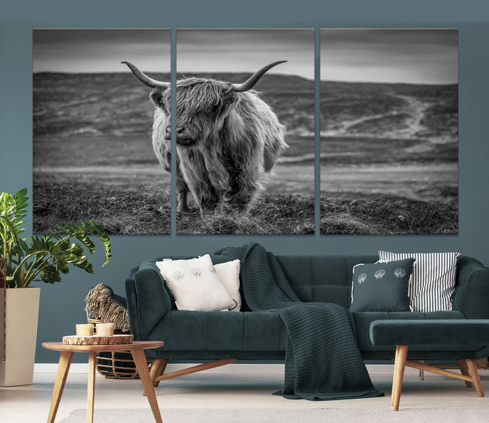 Cow Wall Art Large Wall Art Canvas Print