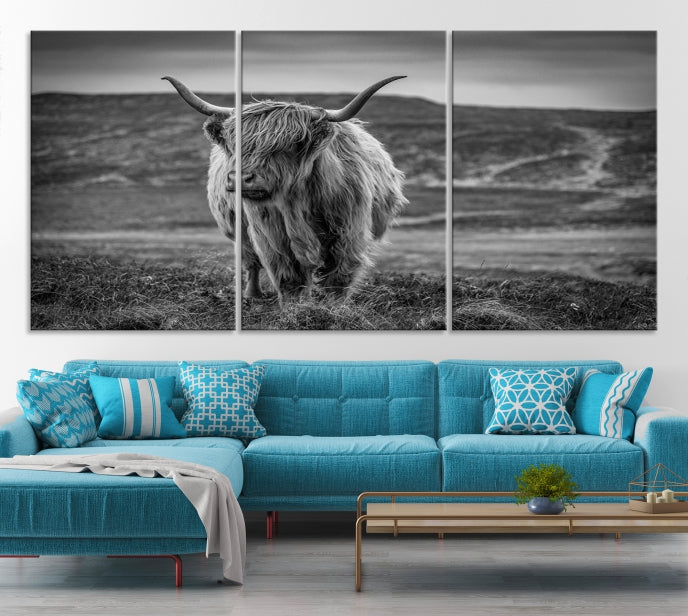 Cow Wall Art Large Wall Art Canvas Print