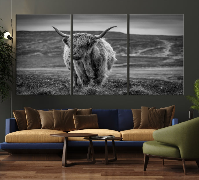 Cow Wall Art Large Wall Art Canvas Print