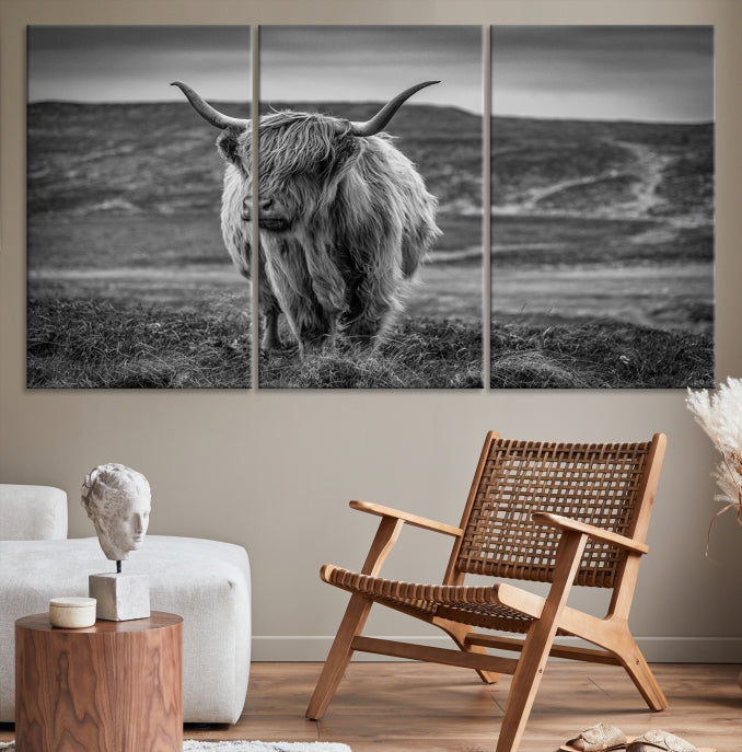 Cow Wall Art Large Wall Art Canvas Print