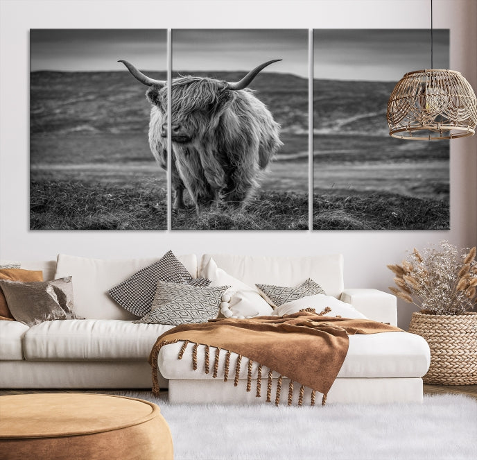 Cow Wall Art Large Wall Art Canvas Print