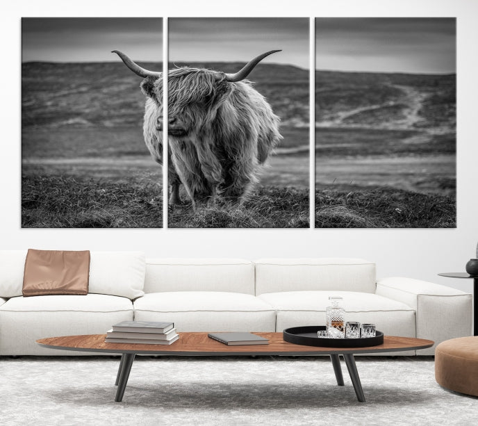 Cow Wall Art Large Wall Art Canvas Print