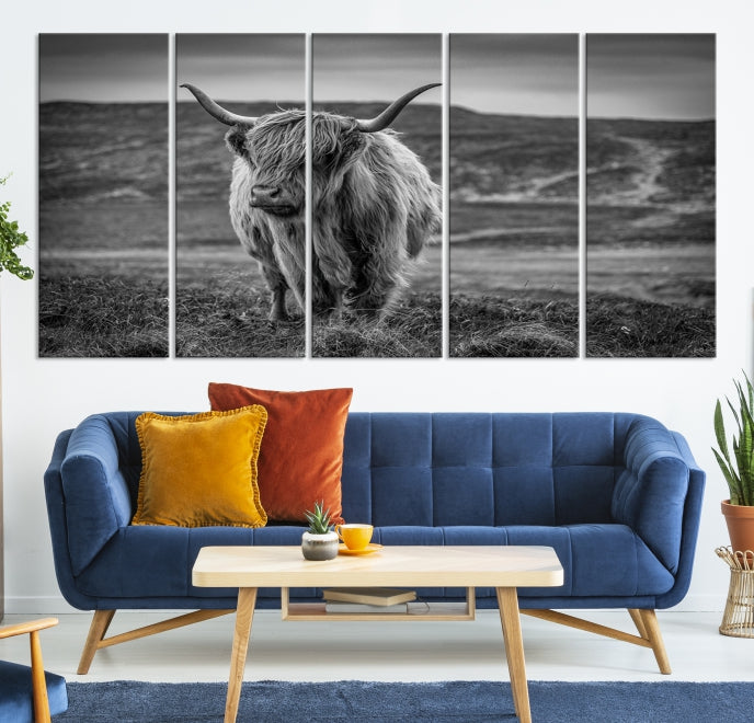 Cow Wall Art Large Wall Art Canvas Print