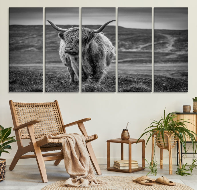 Cow Wall Art Large Wall Art Canvas Print