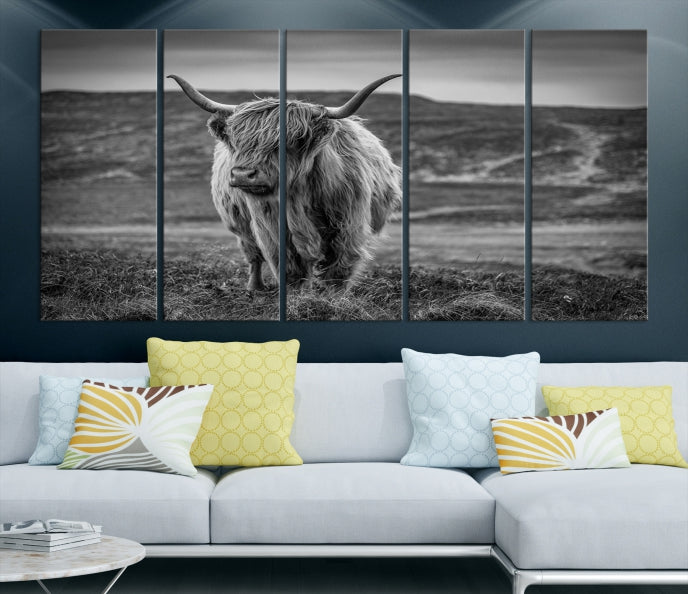 Cow Wall Art Large Wall Art Canvas Print