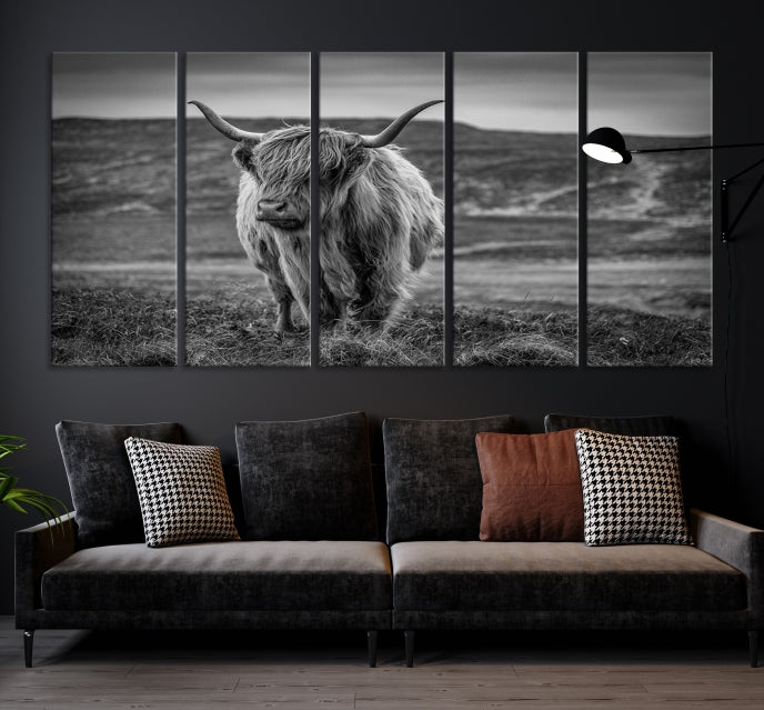 Cow Wall Art Large Wall Art Canvas Print