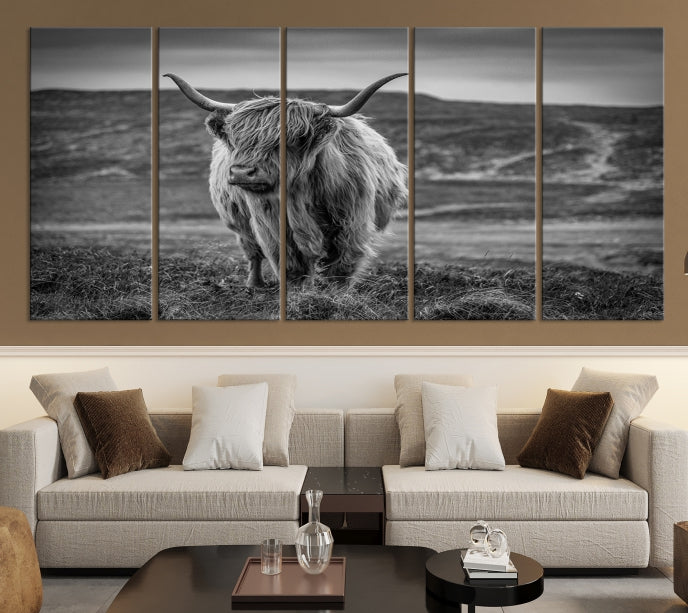 Cow Wall Art Large Wall Art Canvas Print