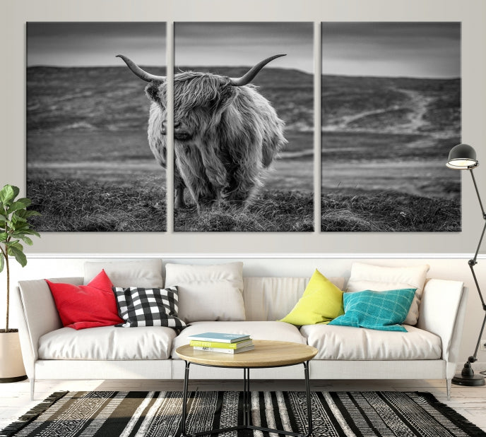 Cow Wall Art Large Wall Art Canvas Print