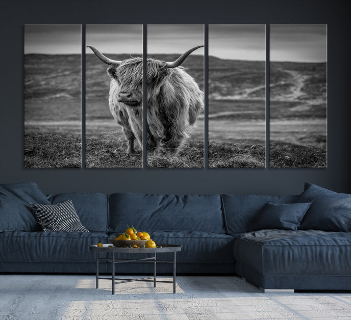 Cow Wall Art Large Wall Art Canvas Print