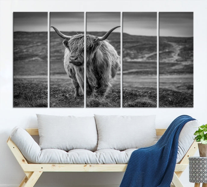 Cow Wall Art Large Wall Art Canvas Print