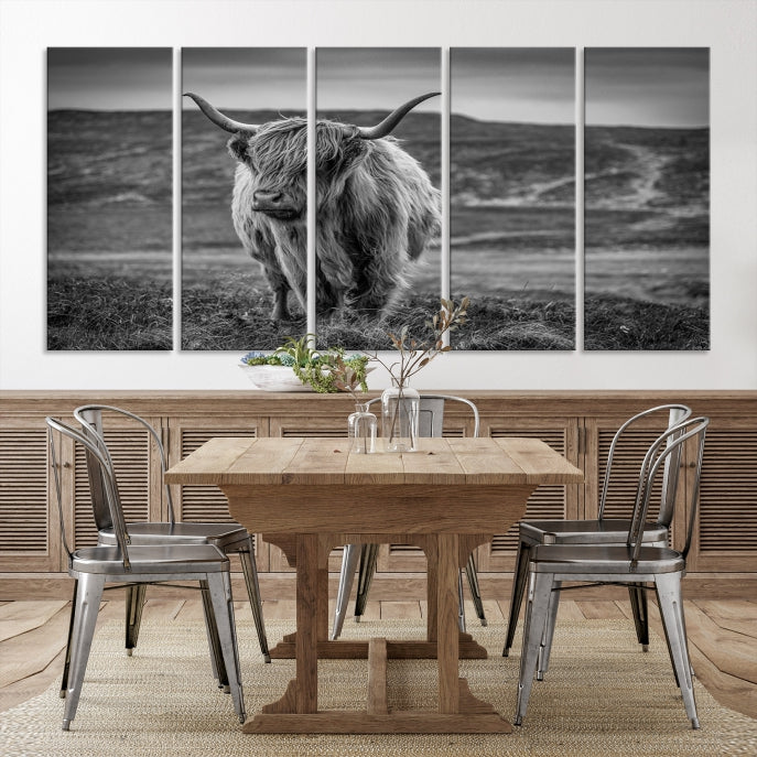 Cow Wall Art Large Wall Art Canvas Print