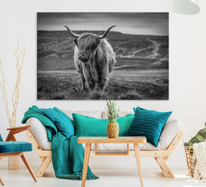 Cow Wall Art Large Wall Art Canvas Print