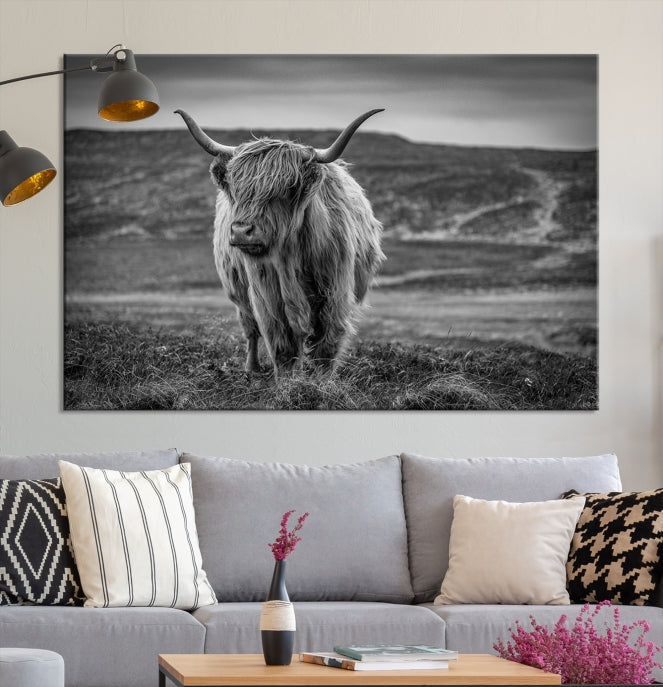 Cow Wall Art Large Wall Art Canvas Print