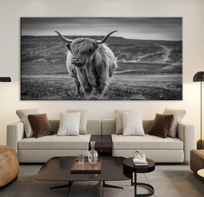 Cow Wall Art Large Wall Art Canvas Print