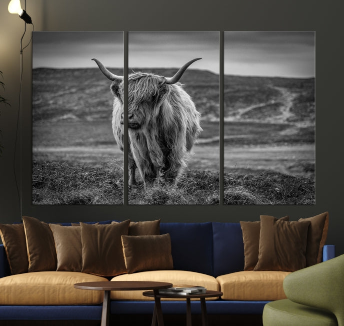 Cow Wall Art Large Wall Art Canvas Print