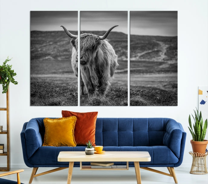 Cow Wall Art Large Wall Art Canvas Print