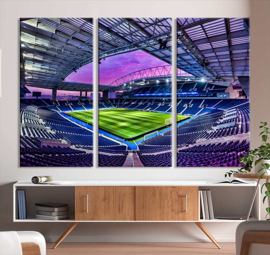 Dragon Stadium Wall Art Canvas for Sports Lover Gift FC Porto Print Premier League Stadium Wall Art Soccer Fans Print Soccer Stadium Canvas