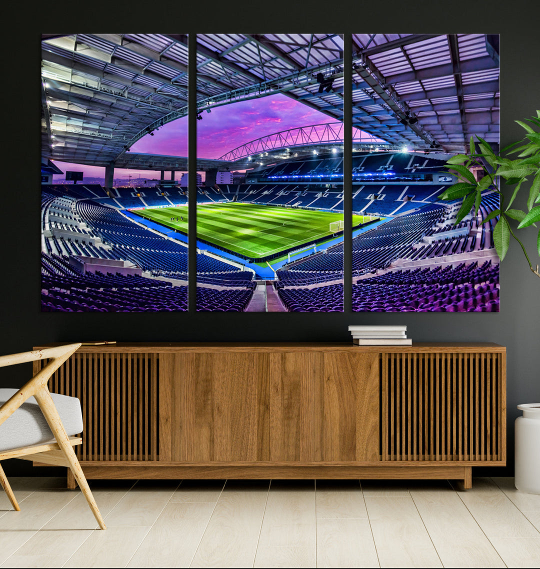 Dragon Stadium Wall Art Canvas for Sports Lover Gift FC Porto Print Premier League Stadium Wall Art Soccer Fans Print Soccer Stadium Canvas