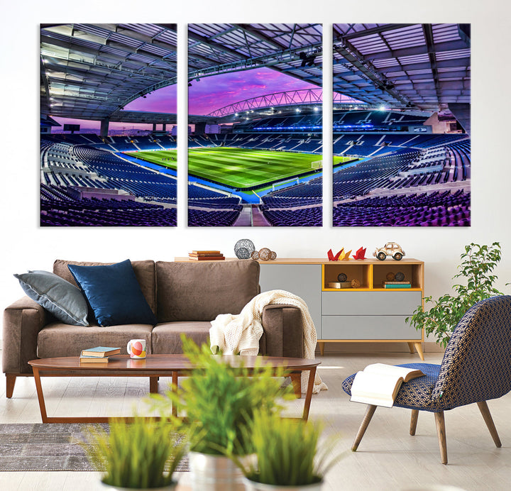 Dragon Stadium Wall Art Canvas for Sports Lover Gift FC Porto Print Premier League Stadium Wall Art Soccer Fans Print Soccer Stadium Canvas