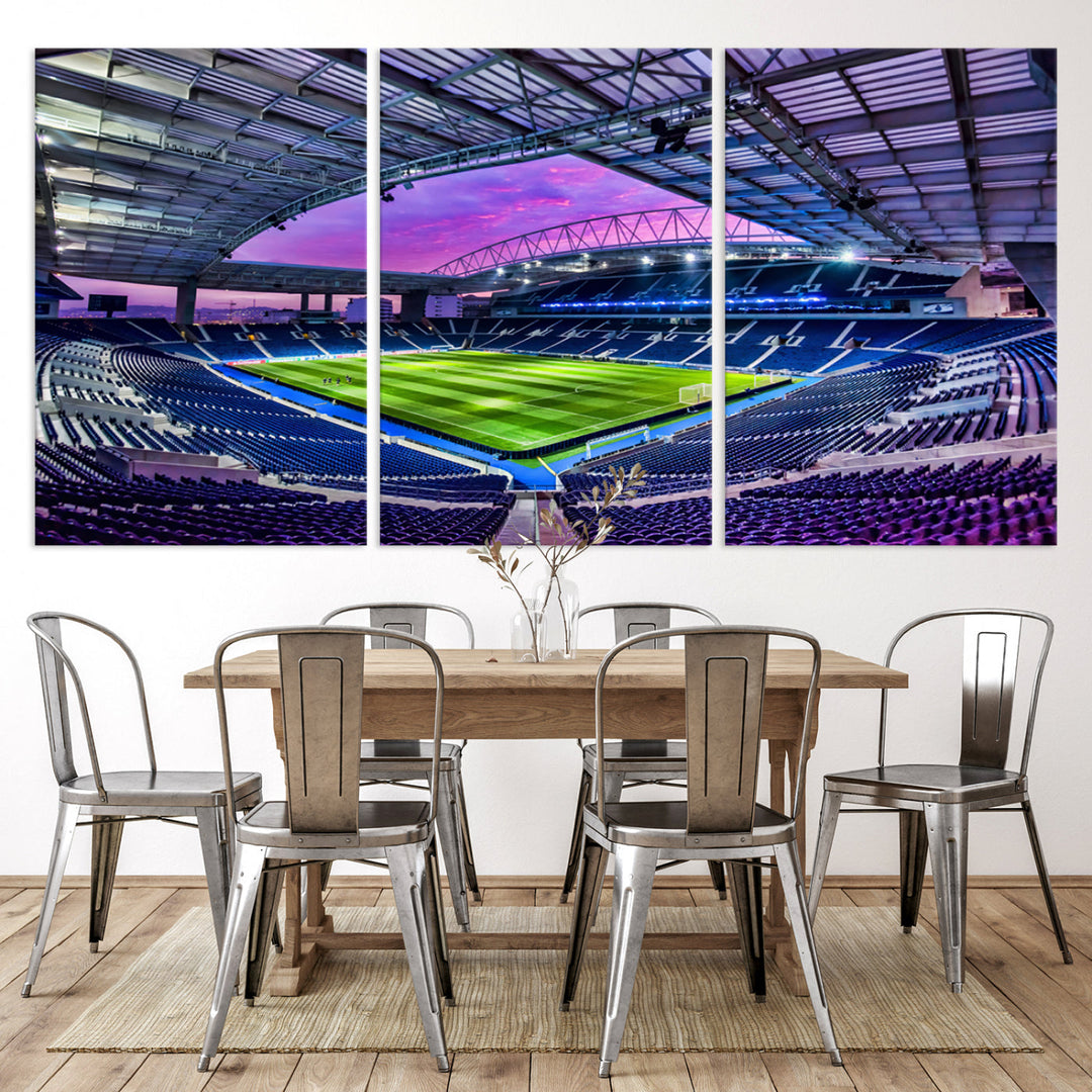 Dragon Stadium Wall Art Canvas for Sports Lover Gift FC Porto Print Premier League Stadium Wall Art Soccer Fans Print Soccer Stadium Canvas