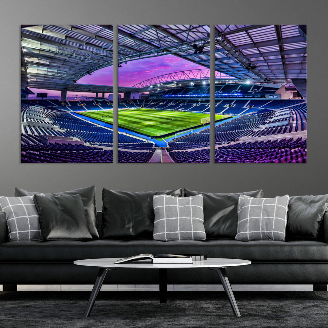 Dragon Stadium Wall Art Canvas for Sports Lover Gift FC Porto Print Premier League Stadium Wall Art Soccer Fans Print Soccer Stadium Canvas