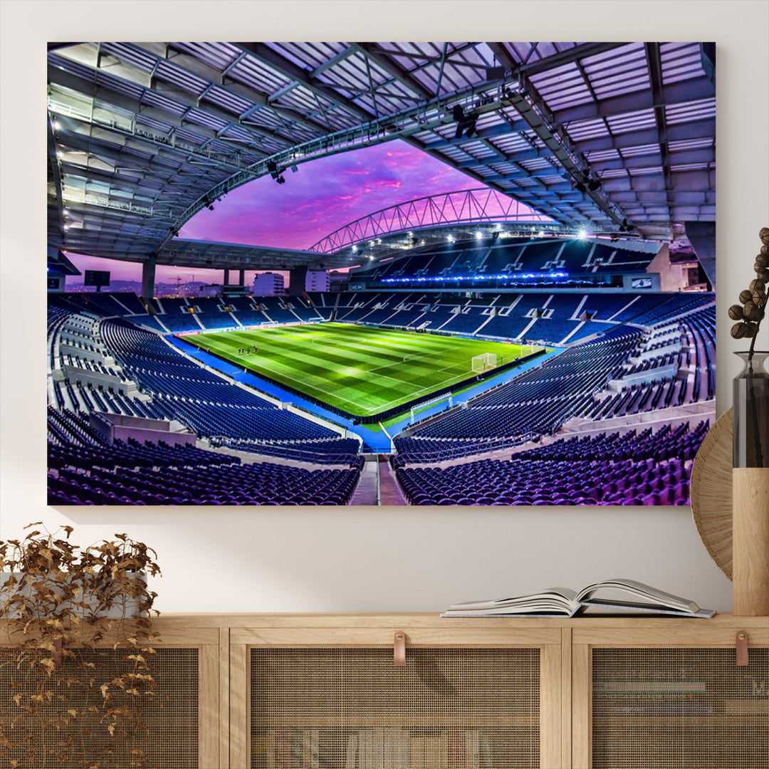 Dragon Stadium Wall Art Canvas for Sports Lover Gift FC Porto Print Premier League Stadium Wall Art Soccer Fans Print Soccer Stadium Canvas