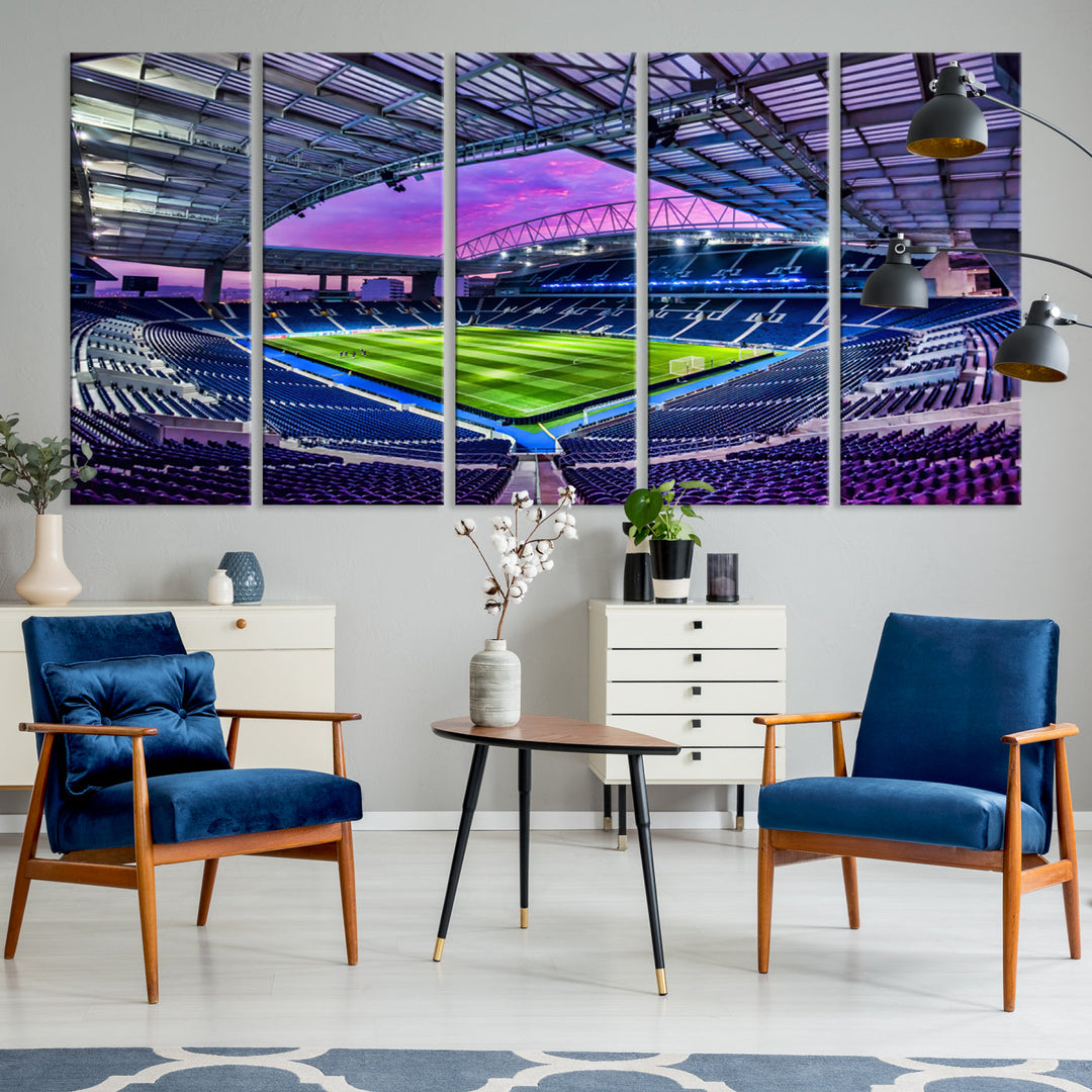 Dragon Stadium Wall Art Canvas for Sports Lover Gift FC Porto Print Premier League Stadium Wall Art Soccer Fans Print Soccer Stadium Canvas