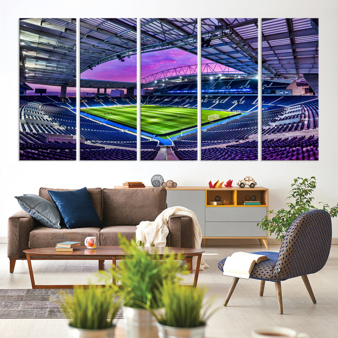 Dragon Stadium Wall Art Canvas for Sports Lover Gift FC Porto Print Premier League Stadium Wall Art Soccer Fans Print Soccer Stadium Canvas