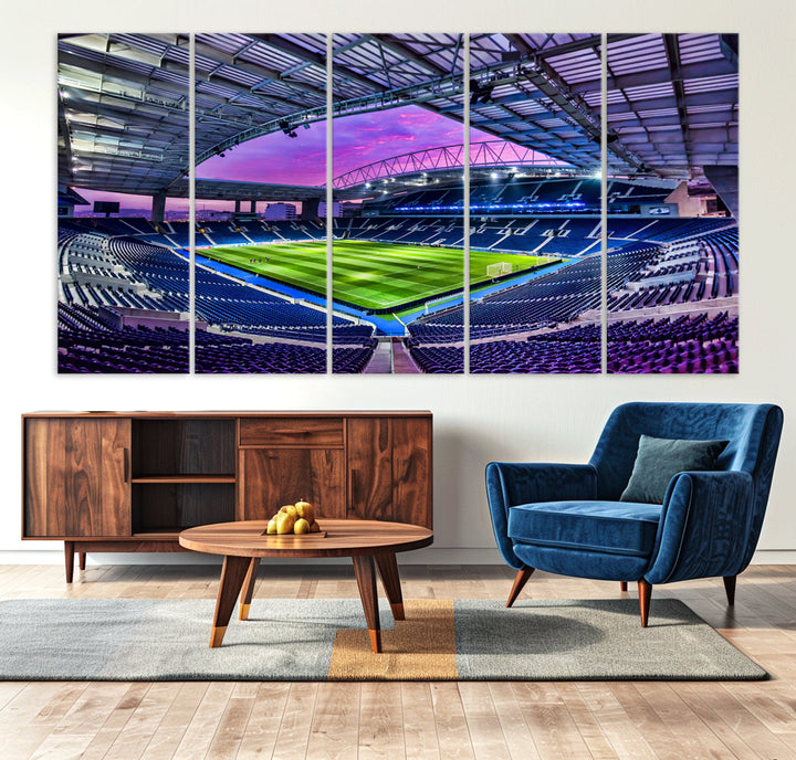 Dragon Stadium Wall Art Canvas for Sports Lover Gift FC Porto Print Premier League Stadium Wall Art Soccer Fans Print Soccer Stadium Canvas