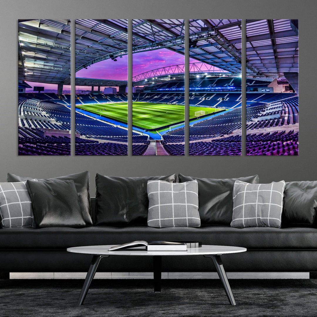 Dragon Stadium Wall Art Canvas for Sports Lover Gift FC Porto Print Premier League Stadium Wall Art Soccer Fans Print Soccer Stadium Canvas