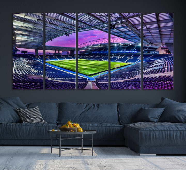 Dragon Stadium Wall Art Canvas for Sports Lover Gift FC Porto Print Premier League Stadium Wall Art Soccer Fans Print Soccer Stadium Canvas