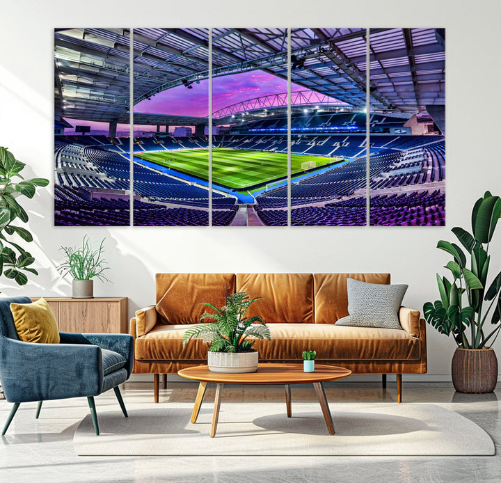 Dragon Stadium Wall Art Canvas for Sports Lover Gift FC Porto Print Premier League Stadium Wall Art Soccer Fans Print Soccer Stadium Canvas