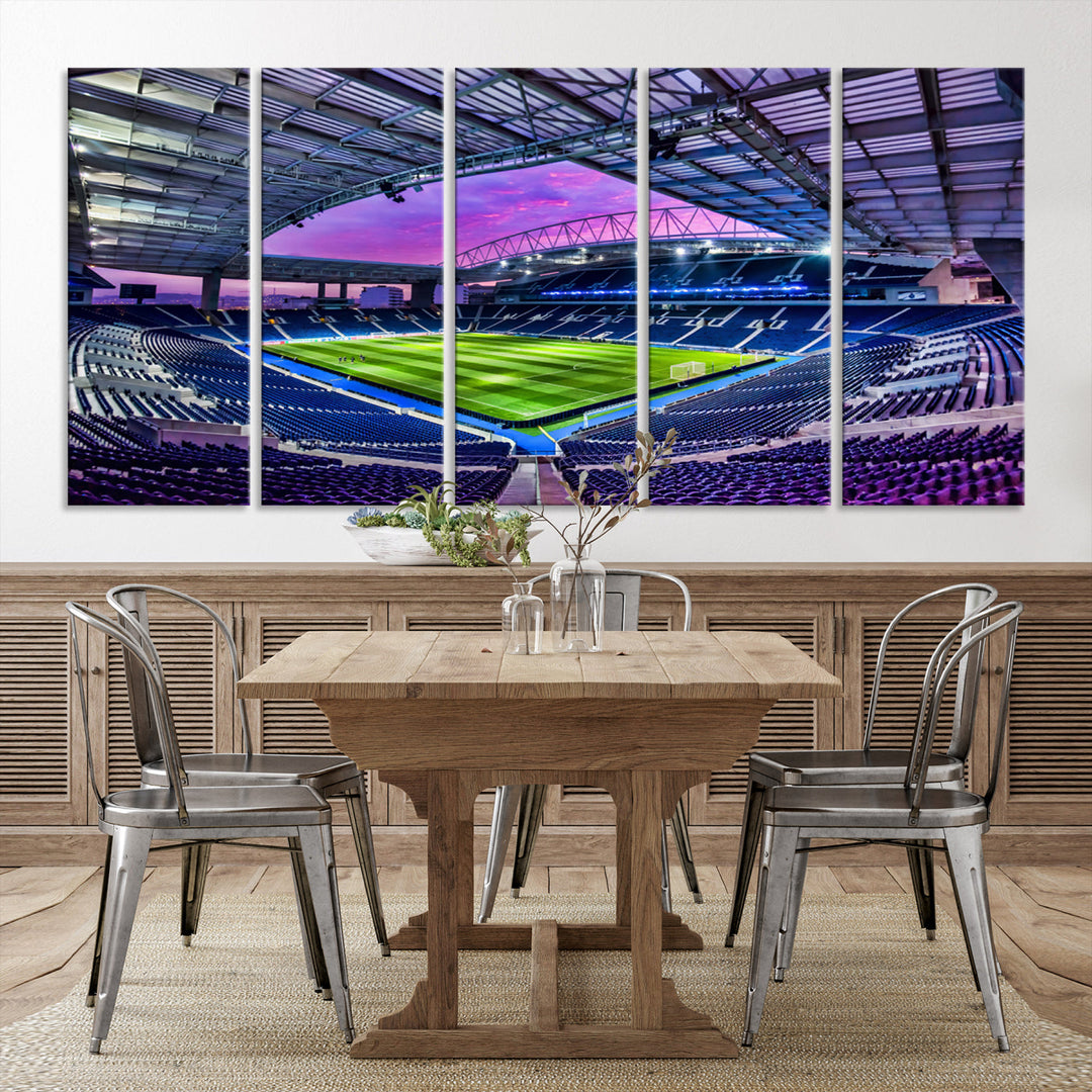 Dragon Stadium Wall Art Canvas for Sports Lover Gift FC Porto Print Premier League Stadium Wall Art Soccer Fans Print Soccer Stadium Canvas