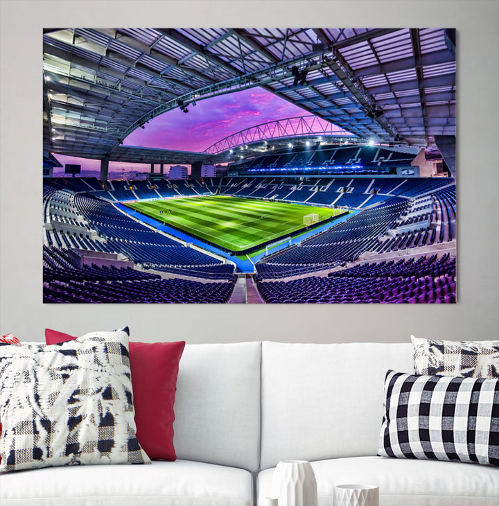 Dragon Stadium Wall Art Canvas for Sports Lover Gift FC Porto Print Premier League Stadium Wall Art Soccer Fans Print Soccer Stadium Canvas