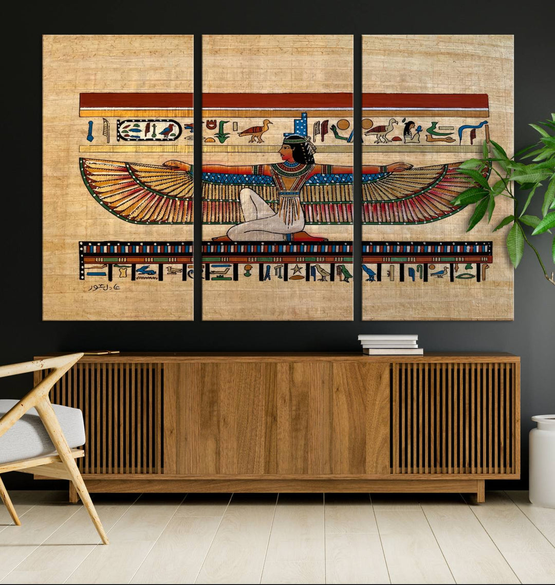 Egypt Isis Wall Art Canvas Print