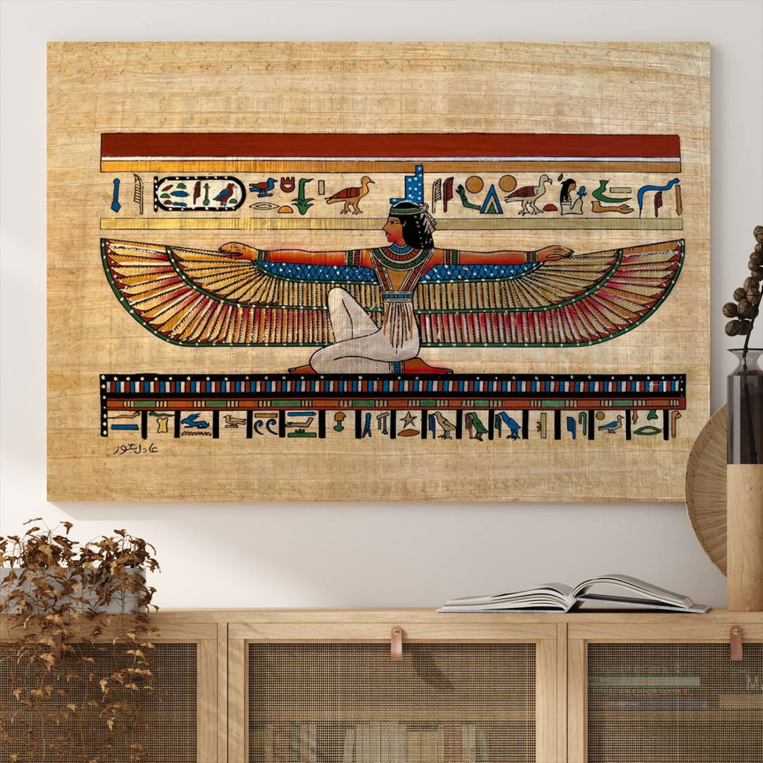 Egypt Isis Wall Art Canvas Print