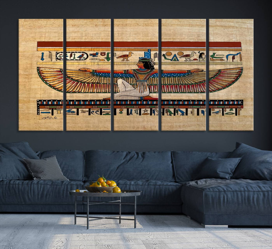 Egypt Isis Wall Art Canvas Print